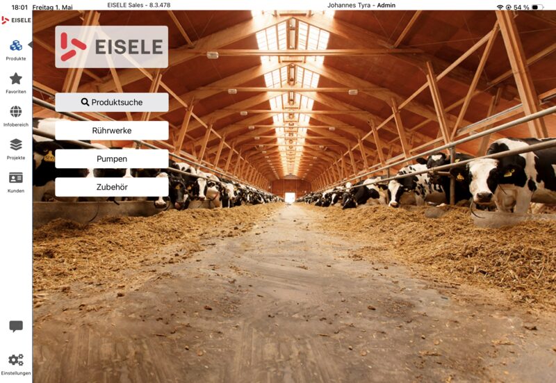 Eisele SalesApp Screenshot